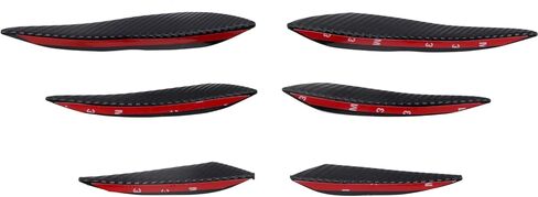 HIGH FLYING for Subaru WRX, WRX STI 2015-2021 Car Exterior Accessories Front Bumper Fog Light Side Strip Cover Molding Trim ABS Carbon Style 6pcs in Saudi Arabia