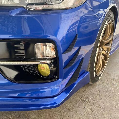 HIGH FLYING for Subaru WRX, WRX STI 2015-2021 Car Exterior Accessories Front Bumper Fog Light Side Strip Cover Molding Trim ABS Carbon Style 6pcs in Saudi Arabia