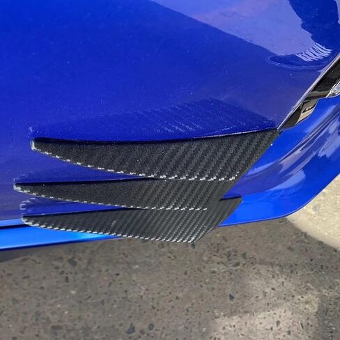 HIGH FLYING for Subaru WRX, WRX STI 2015-2021 Car Exterior Accessories Front Bumper Fog Light Side Strip Cover Molding Trim ABS Carbon Style 6pcs in Saudi Arabia