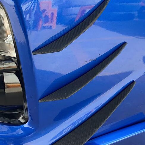 HIGH FLYING for Subaru WRX, WRX STI 2015-2021 Car Exterior Accessories Front Bumper Fog Light Side Strip Cover Molding Trim ABS Carbon Style 6pcs in Saudi Arabia
