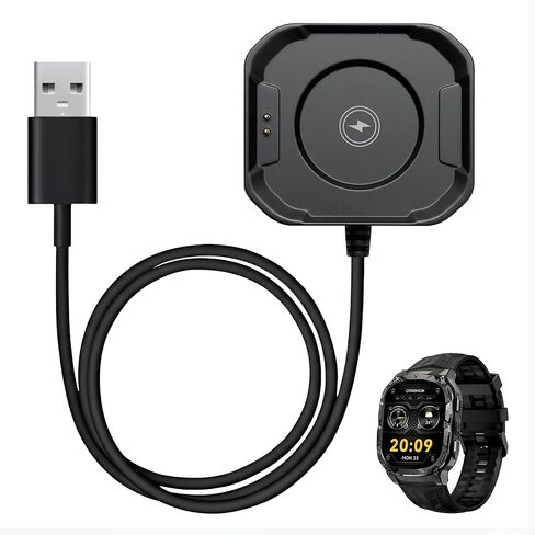 Carbinox USB Charger Compatible for Carbinox Smartwatch - Fast Charging Speed, Sleek Design, Reliable Functionality (Carbinox Blaze R) in Kuwait