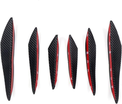 HIGH FLYING for Subaru WRX, WRX STI 2015-2021 Car Exterior Accessories Front Bumper Fog Light Side Strip Cover Molding Trim ABS Carbon Style 6pcs in Saudi Arabia