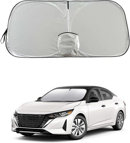 مظلة الشمس للزجاج الأمامي لسيارة جيب باتريوت رينيجيد، حاجب شمسي للنافذة الأمامية قابل للطي مناسب حسب الطلب، واقي داخلي من الأشعة فوق البنفسجية والحرارة، يناسب باتريوت 2007-2025 و2015-2025 رينيجيد in Kuwait