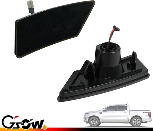 2 PCS Side Marker Lights for Ford Ranger Lariat XL XLT 2019-2023, Premium Ford Accessories 2019 2020 2021 2022 2023 Smoked Front Bumper Signal Lamps [Enhances Visibility] - Amber LED in Saudi Arabia
