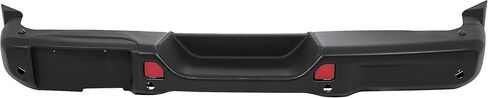 Rear Bumper Compatible with 2018-2024 Jeep Wrangler JL w/Room for Spare Tire Placement Diffuser Spoiler Board W/Sensor Hole & Tow Hook Hole Steel Black Powder Coated in Saudi Arabia