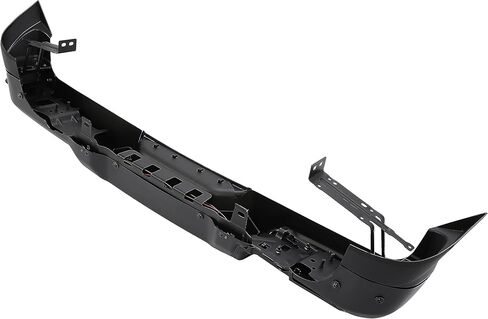 Rear Bumper Compatible with 2018-2024 Jeep Wrangler JL w/Room for Spare Tire Placement Diffuser Spoiler Board W/Sensor Hole & Tow Hook Hole Steel Black Powder Coated in Saudi Arabia