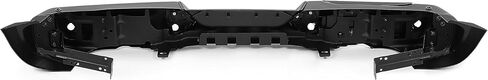 Rear Bumper Compatible with 2018-2024 Jeep Wrangler JL w/Room for Spare Tire Placement Diffuser Spoiler Board W/Sensor Hole & Tow Hook Hole Steel Black Powder Coated in Saudi Arabia