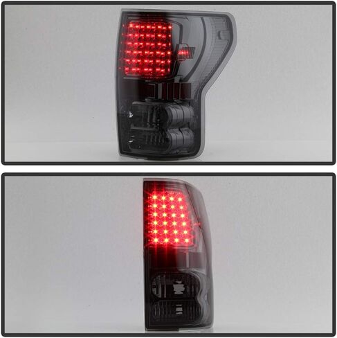 ACANII - For 2007-2013 Toyota Tundra Pickup Truck Smoked Lens LED Tail Lights Brake Lamps Assembly Driver & Passenger in Saudi Arabia