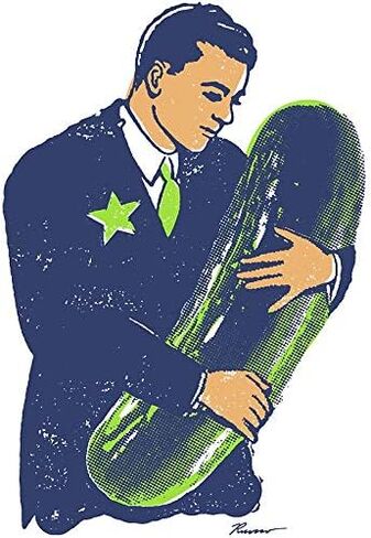 Magnet Hold The Pickle - American Oddities #3 Car Magnetic Vinyl Bumper Sticker 5'' x 4'' in Saudi Arabia