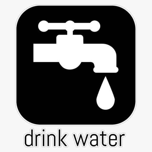 Magnet Drink Water Magnetic Reusable Vinyl Sticker 5" in Saudi Arabia
