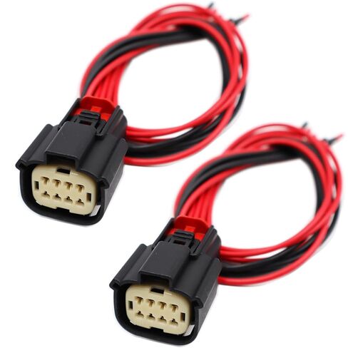 2Pcs 8 Pin Headlights Connector Compatible with Chevrolet Silverado. 2016-2019 84388724, 84388723 Pigtail Harness Plug (Front) in Saudi Arabia
