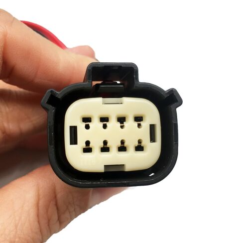 2Pcs 8 Pin Headlights Connector Compatible with Chevrolet Silverado. 2016-2019 84388724, 84388723 Pigtail Harness Plug (Front) in Saudi Arabia