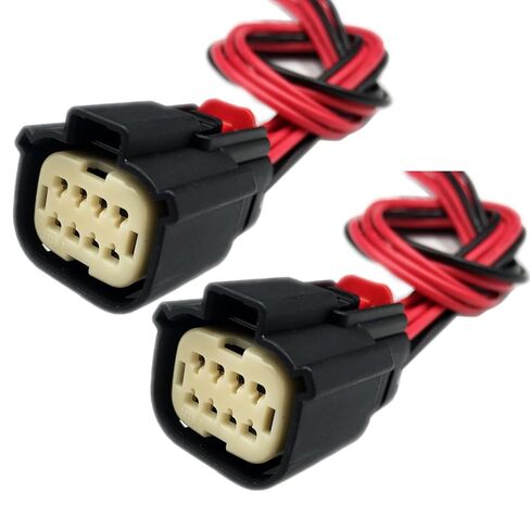 2Pcs 8 Pin Headlights Connector Compatible with Chevrolet Silverado. 2016-2019 84388724, 84388723 Pigtail Harness Plug (Front) in Saudi Arabia