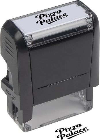 ختم شعار SPIRITMARK المخصص - ختم مطاطي شخصي ذاتي التحبير - قم بتحميل شعارك للعلامة التجارية، وانطباعات واضحة ومتينة (صغير 0.55 بوصة × 1.55 بوصة) in Kuwait