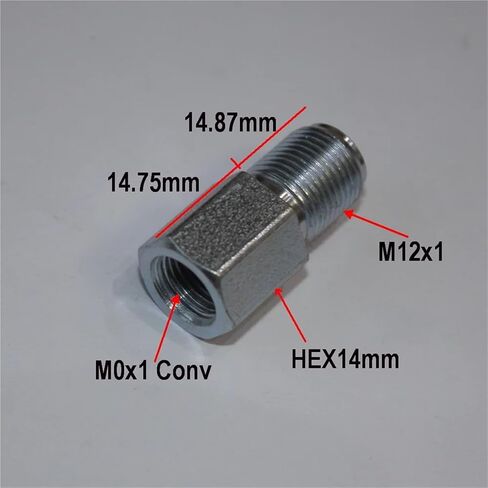 تركيبات خط الفرامل 10 قطعة ذكر M12x1 إلى أنثى M10x1 Conv مضيئة الفرامل الاتحاد محول للسيارة in Kuwait