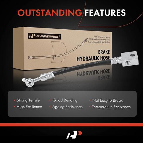 خرطوم هيدروليكي للسائق الأمامي A-Premium متوافق مع موديلات إنفينيتي ونيسان - 370Z، QX70، QX50، Q40، Q60، Q70، Q70L، M35، M35h، M37، M45، M56، G37، G35، G25، FX35، FX37، EX35، EX37 in Saudi Arabia