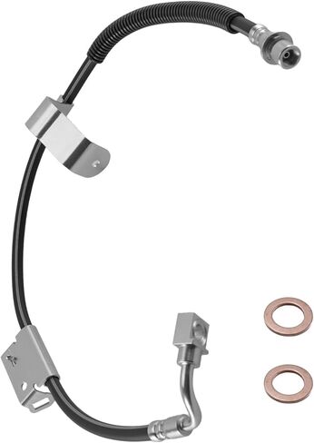 18J4317 خرطوم الفرامل الجانبي للركاب الأمامي مناسب لسيارة تشيفي أفالانش سوبربان 2500 تشيفي سيلفرادو 1500 2500 3500 1999-2007 جي إم سي سييرا 1500 2500 3500 1999-2007 هامر H2 2003-2007 استبدال 19264765 in Kuwait