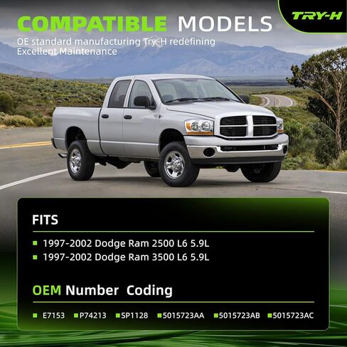 P74213 Electric Fuel Pump Compatible with 1997-2002 Dodge Ram 2500 L6 5.9L 1997-2002 Dodge Ram 3500 L6 5.9L 12V Automotive Replacement Lift Pump Replace# P74-21-3 in Kuwait