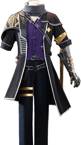 KIRA KIRA Game 33 Cosplay Costume Doki-R Full Set Black Purple Uniform Outfits Halloween Costume in Saudi Arabia