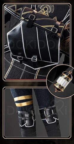 KIRA KIRA Game 33 Cosplay Costume Doki-R Full Set Black Purple Uniform Outfits Halloween Costume in Saudi Arabia