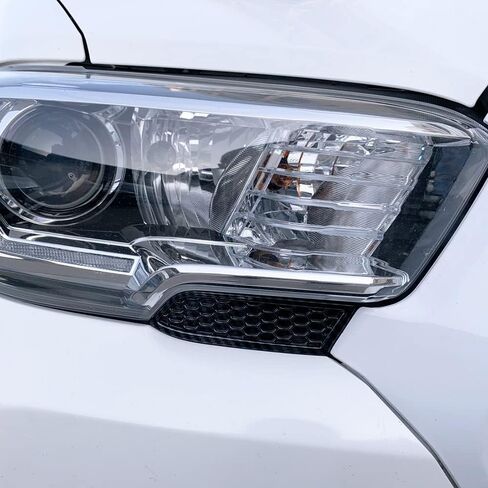 Car light Honeycomb Cover Trims, Compatible with Toyota Tacoma 2016-2019, 2 PCS/Set, Scratches Protective Frame Cap Cover (Carbon Fiber) in Saudi Arabia