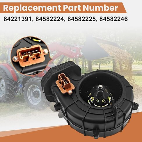 84221391 Blower Motor Assembly Compatible with Case IH Farmall Series Vehicles Fit for New Holland PowerStar T4 T5 TS6 Series Vehicles Replaces# 84582224 84582225 84582246 in Kuwait