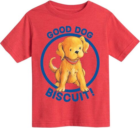 Instant Message - Biscuit The Little Yellow Puppy Good Dog - Youth Short Sleeve Graphic T-Shirt in Saudi Arabia