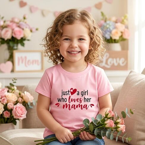 Mothers Day Shirt for Kids – Toddler Boys Girls Happy Mother’s Day T-Shirt 2T-5T with I Love Mommy Graphic in Kuwait