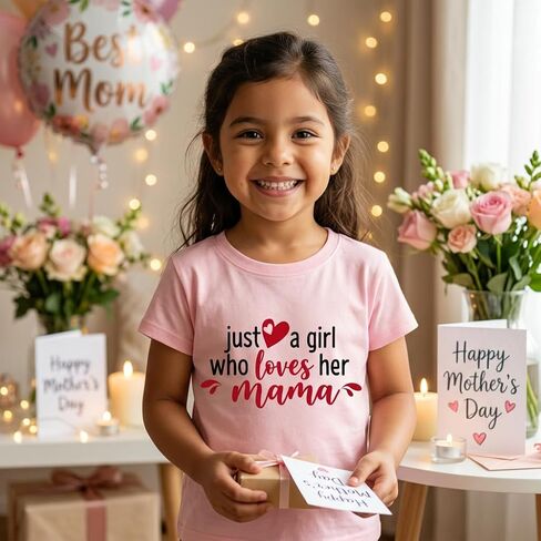 Mothers Day Shirt for Kids – Toddler Boys Girls Happy Mother’s Day T-Shirt 2T-5T with I Love Mommy Graphic in Kuwait