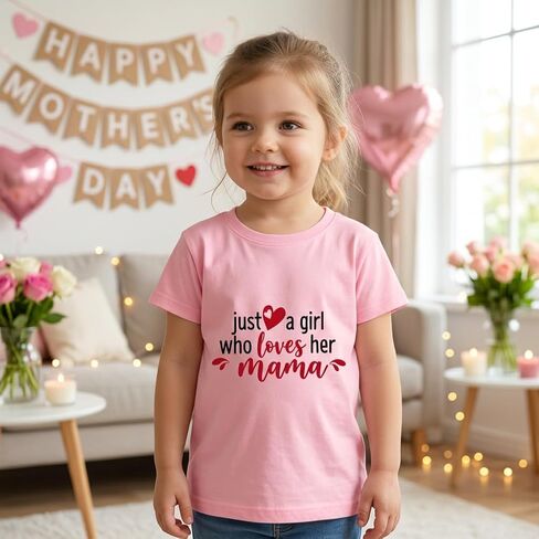 Mothers Day Shirt for Kids – Toddler Boys Girls Happy Mother’s Day T-Shirt 2T-5T with I Love Mommy Graphic in Kuwait