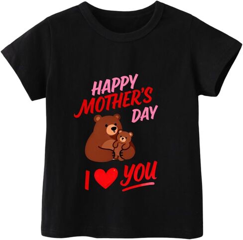 Mothers Day Shirt for Kids – Toddler Boys Girls Happy Mother’s Day T-Shirt 2T-5T with I Love Mommy Graphic in Kuwait
