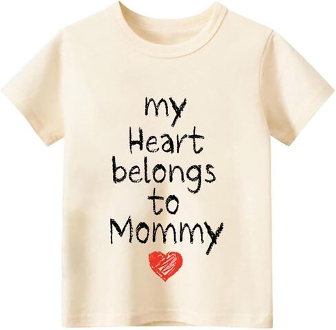 Mothers Day Shirt for Kids – Toddler Boys Girls Happy Mother’s Day T-Shirt 2T-5T with I Love Mommy Graphic in Kuwait