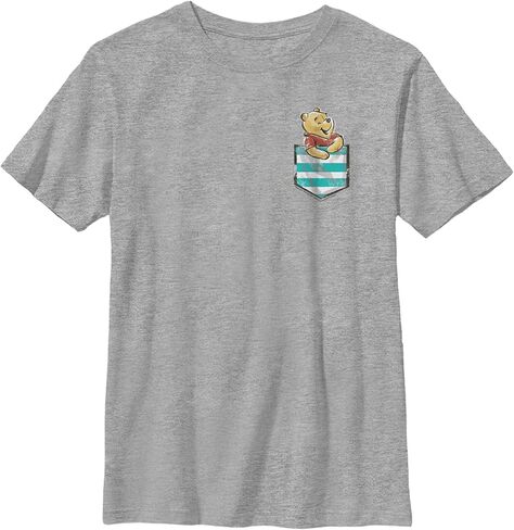 Disney Boys' Winnie The Pooh Pocket Winnie Boy's Heather Crew Tee in Saudi Arabia