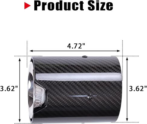 مجموعة مكونة من 4 قطع من أطراف عادم ألياف الكربون لسيارات BMW F87 M2 F80 M3 F82 F83 M4 F10 M5 F12 F13 F06 M6، طرف أنبوب عادم الطبقة الداخلية من الفولاذ المقاوم للصدأ (2011-2021) in Kuwait