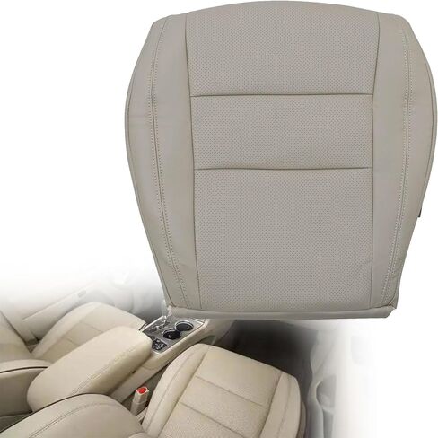 GXARTS Driver Side Bottom Replacement Perforated Leather Seat Cover Tan Compatible with Jeep Grand Cherokee 2011 2012 2013 2014 2015 2016 Fit for Dodge Durango 2011-2016 2017 2018 in Saudi Arabia
