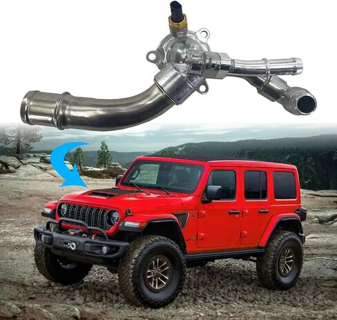 مجموعة مبيت منظم حرارة مبرد المحرك SHOWSEN 5048424AD متوافقة مع 2018-2024 Jeep Wrangler 2.0L استبدال 5048424AB in Saudi Arabia