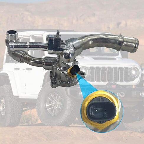 مجموعة مبيت منظم حرارة مبرد المحرك SHOWSEN 5048424AD متوافقة مع 2018-2024 Jeep Wrangler 2.0L استبدال 5048424AB in Saudi Arabia
