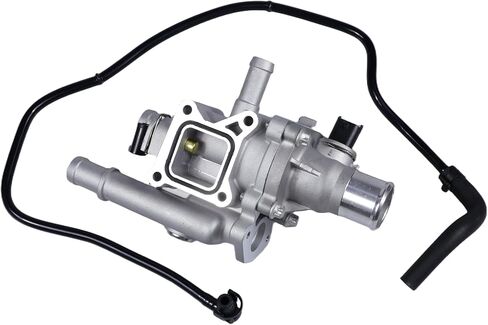 Engine Coolant Thermostat Housing Assembly with Throttle Body Inlet Heater Pipe Replacement For 2011-2016 Chevrolet Cruze 1.8L 2012-2018 Chevrolet Sonic 1.6L&1.8L Replace# 25192228 15-81766 in Kuwait