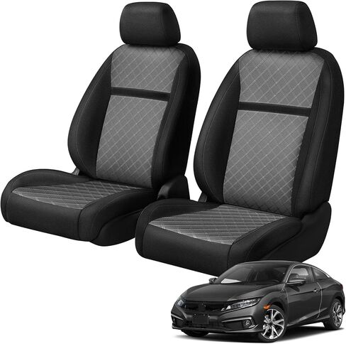 Front Seat Covers Compatible with 2017-2021 Honda Civic Sedan/Coupe LX, EX, EX-T, EX-L, Sport, Touring, Not for Si/Type R in Saudi Arabia