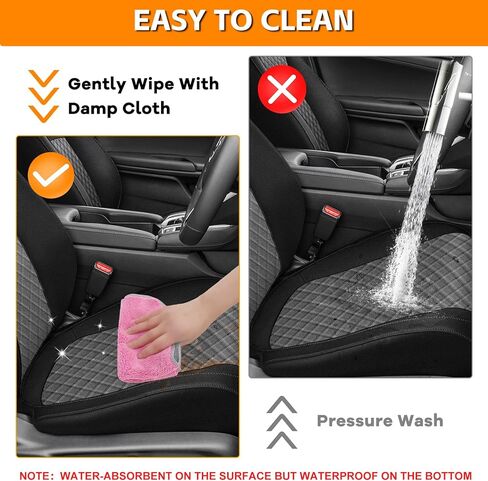 Front Seat Covers Compatible with 2017-2021 Honda Civic Sedan/Coupe LX, EX, EX-T, EX-L, Sport, Touring, Not for Si/Type R in Saudi Arabia