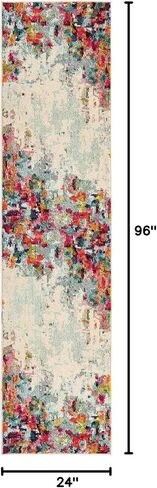 Unique Loom Chromatic Collection Area Rug - Joyous (2' x 8' Runner Multi/Blue) in Saudi Arabia