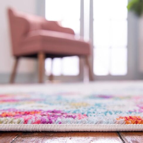 Unique Loom Chromatic Collection Area Rug - Joyous (2' x 8' Runner Multi/Blue) in Saudi Arabia