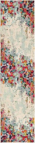 Unique Loom Chromatic Collection Area Rug - Joyous (2' x 8' Runner Multi/Blue) in Saudi Arabia