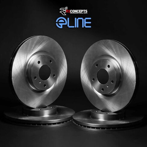 R1 Concepts Front and Rear Brake Rotors and Drum Set For 2001 Kia Sephia, 2001-2003 Kia Spectra| Blank Brake Rotors| Brakes and Rotors in Saudi Arabia