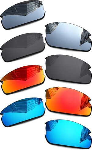 1.6MM Polarized Replacement Lenses for Oakley Flak 2.0 OO9295 59mm Sunglasses, UV Protection, Dark Mirror Lens, Repair Parts&Kit in Saudi Arabia