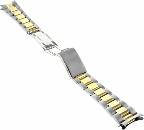 Ewatchparts 20mm Oyster Watch Band Bracelet Compatible With Rolex Datejust 16013 16233 Gold Stainless Steel Two Tone in Saudi Arabia