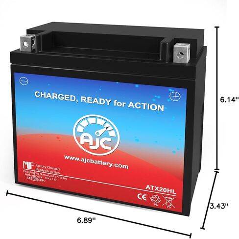 AJC Battery Compatible with Harley-Davidson CVO Softail Convertible FLSTSE 1803CC Motorcycle Battery (2011-2012) in Saudi Arabia