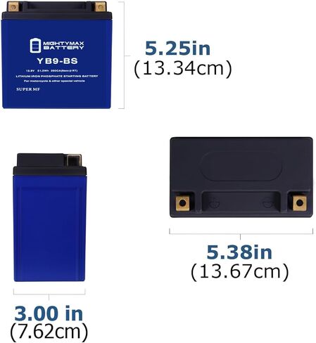 Mighty Max Battery YB9-BS Lithium Replacement Battery for Piaggio 150 FLY150 2009-2016 in Saudi Arabia