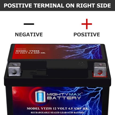 Mighty Max Battery YTZ5S 12V, 4.5Ah, AGM, Replacement Battery Compatible with KTM 250 EXC 4-Stroke Offroad Motorcycle 03 in Saudi Arabia