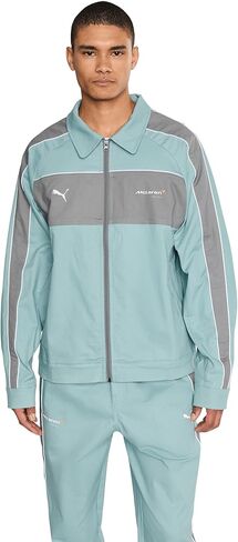 PUMA Mens Mclaren Coach T7 Jacket Athletic Outerwear Casual - Blue in Saudi Arabia